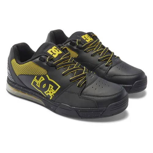 DC Men's Versatile LE Shoes - Black/Yellow