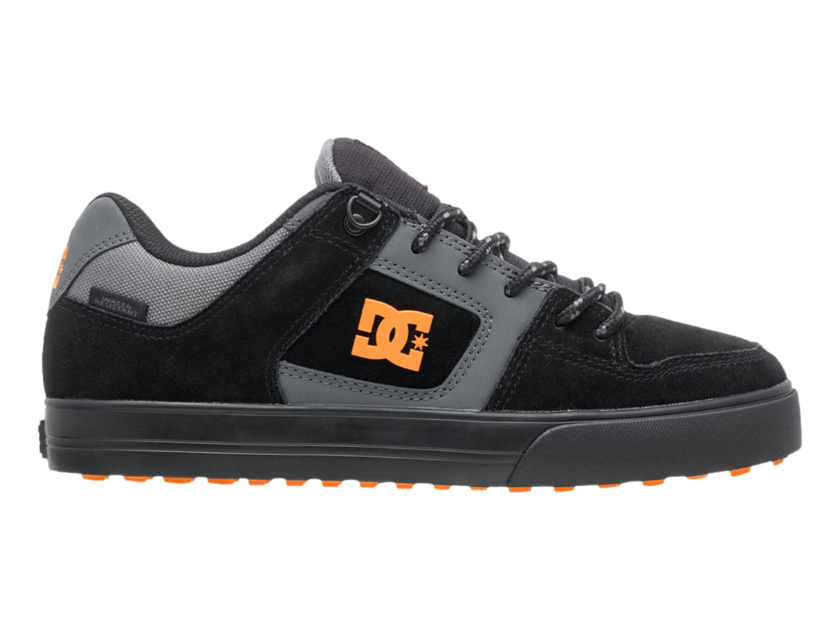 DC Pure Wintered Shoes - Grey.Black/Orange