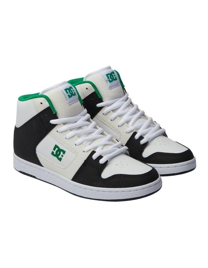 DC Men's Manteca 4 Hi Shoes - Black/White/Green