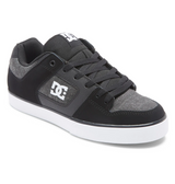 DC Men's Pure Skate Shoes - Black/Dark Slate