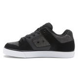 DC Men's Pure Skate Shoes - Black/Dark Slate