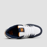 DC Men's Pure Skate Shoes -White/Grey/Blue