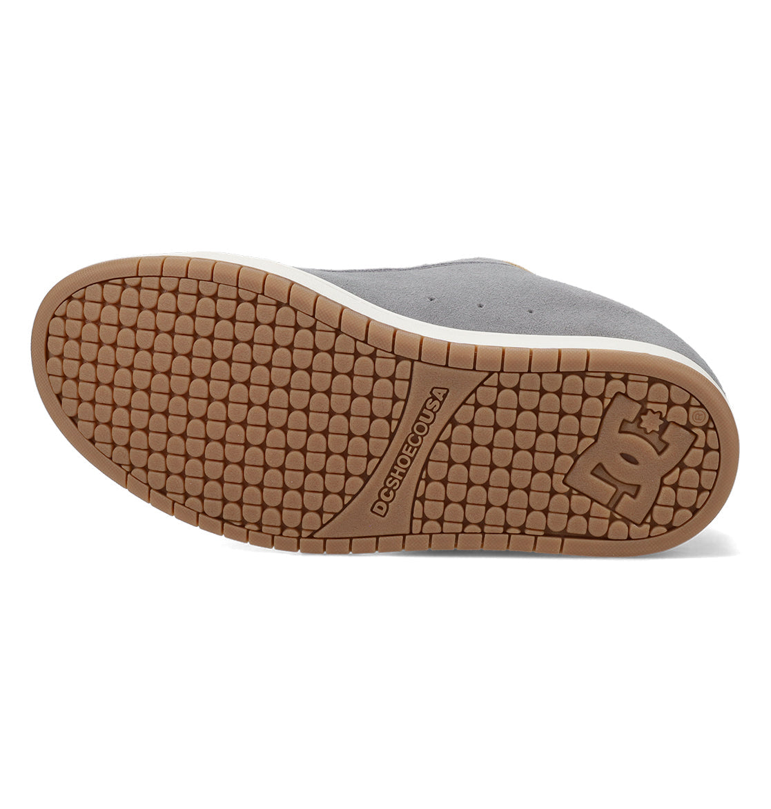 DC Men's Court Graffik SE Shoes- Light Grey/Tan/Gum
