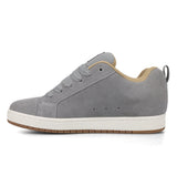 DC Men's Court Graffik SE Shoes- Light Grey/Tan/Gum