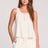 Saltwater Luxe Saltwater Luxe Women's Woven A-Line Tank - Ecru Ecru S Womens Tank Tops