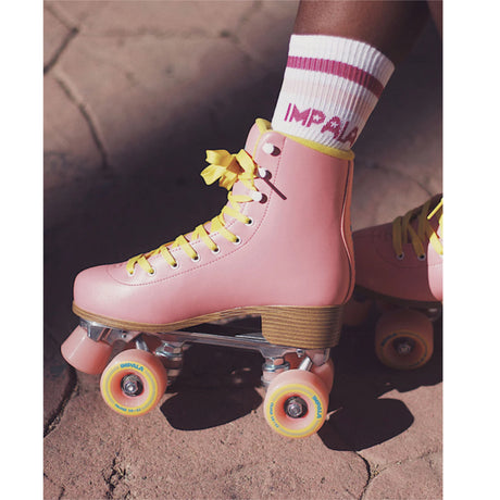 Impala Roller Skates Impala Quad Roller Skates Skates - Pink/Yellow Pink/Yellow 5 Roller Quad Skates