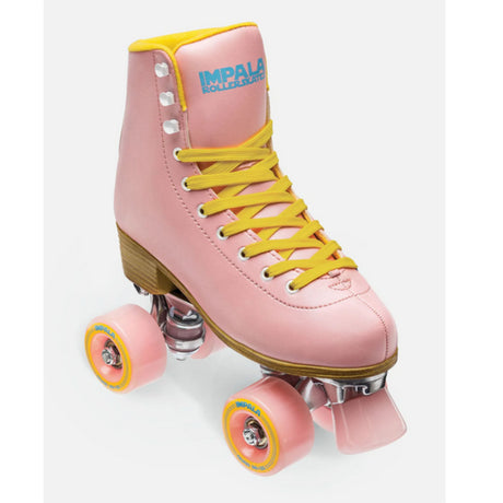 Impala Roller Skates Impala Quad Roller Skates Skates - Pink/Yellow Pink/Yellow 5 Roller Quad Skates