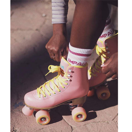 Impala Roller Skates Impala Quad Roller Skates Skates - Pink/Yellow Pink/Yellow 5 Roller Quad Skates
