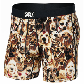 Saxx SAXX Mens Vibe Boxer Briefs CHARCOAL S Mens Boxer Brief Underwear