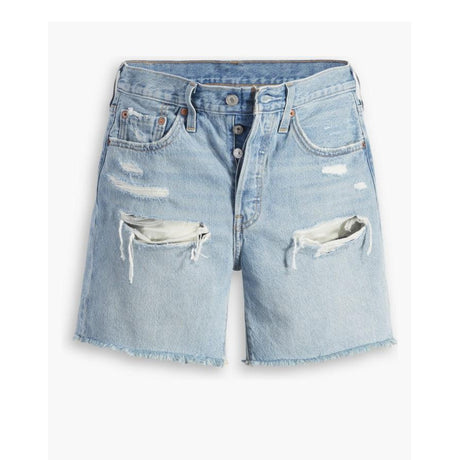 Levis Levis 501 Mid Thigh Short CHARLESTON PICKS 25 Womens Jean Shorts