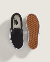 Vans Vans Kids Classic Slip-Ons Black/ True White Black/ True White 12 Youth Boys Skate Shoes 5T-13T & 1-7 US Size