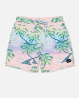 Hurley Hurley Men's Cannonball Volley 17" Shorts Candy Pink S Mens Elastic Swim Trunks