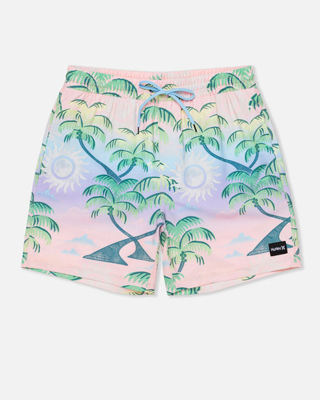 Hurley Hurley Men's Cannonball Volley 17" Shorts Candy Pink S Mens Elastic Swim Trunks
