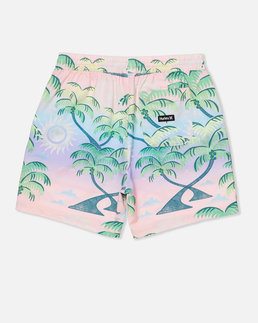 Hurley Hurley Men's Cannonball Volley 17" Shorts Candy Pink S Mens Elastic Swim Trunks