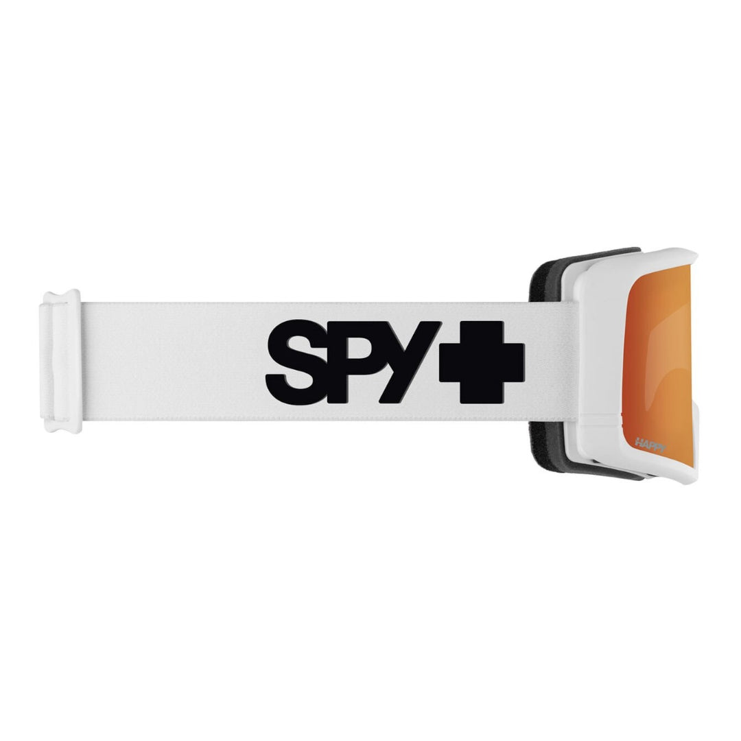 Spy MEGALITH EVERWHITE - HAPPY LL PERSIMMON SILVER MIRROR + HAPPY LL YELLOW Mens Goggles Complete