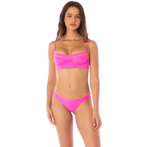 Maaji Maaji Women's Shore Unmolded Underwire Bikini Top - Pink Pink S Womens Bikini Tops