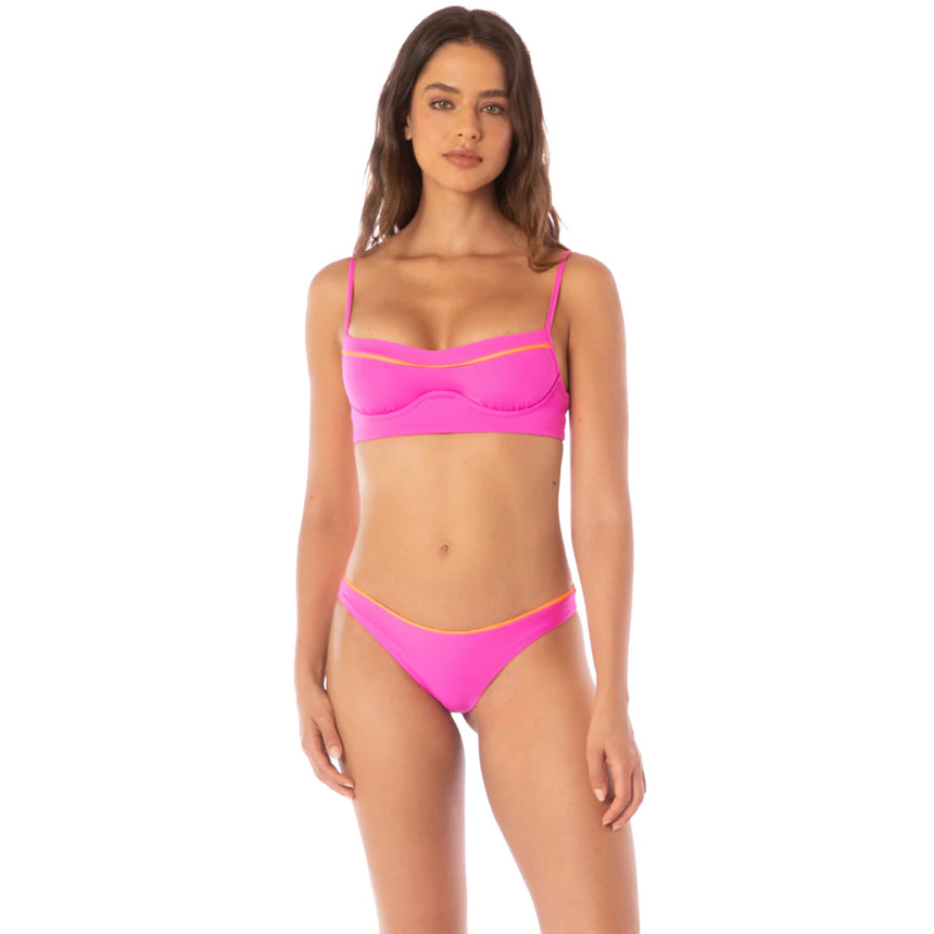 Maaji Maaji Women's Shore Unmolded Underwire Bikini Top - Pink Pink S Womens Bikini Tops