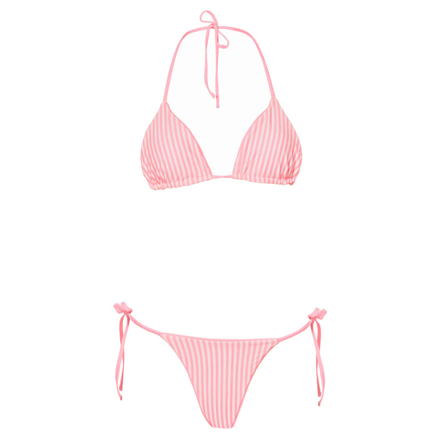Maaji Maaji Women's Sunning Low Rise Tie Side Bikini Bottom - Pink Pink S Womens Bikini Bottoms