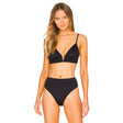 Maaji Maaji Womens Black Orchid Parade Top Black S Womens Bikini Tops