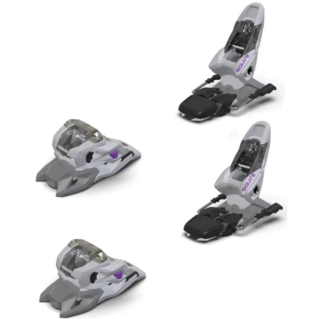 Marker Marker Men's Squire 11 Bindings - Grey/Purple Grey/Purple 9 Mens Ski Bindings