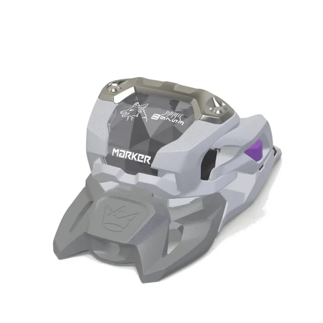 Marker Marker Men's Squire 11 Bindings - Grey/Purple Grey/Purple 9 Mens Ski Bindings