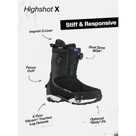 Burton Men's Highshot X Step On® Snowboard Boots - Iris Bloom Iris Bloom 9 Mens Snowboard Boa Boots 6 to 15 US Mens size