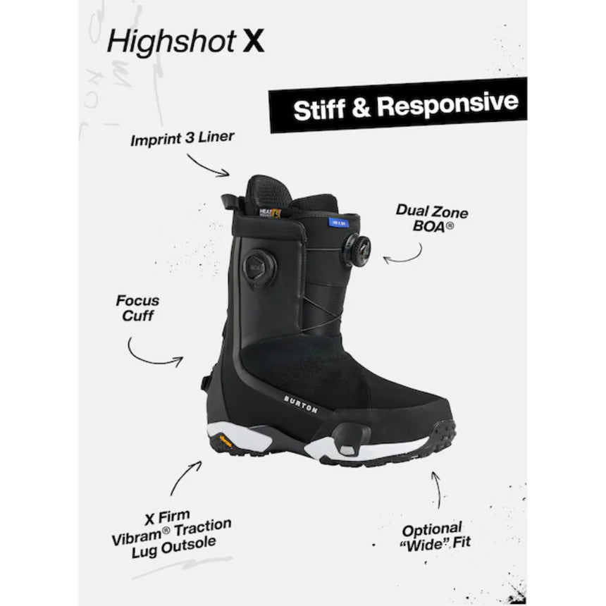 Burton Men's Highshot X Step On® Snowboard Boots - Iris Bloom Iris Bloom 9 Mens Snowboard Boa Boots 6 to 15 US Mens size