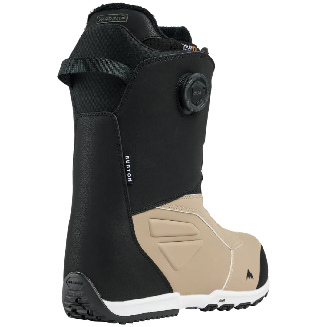Burton Men's Ruler BOA® Snowboard Boots - Black/Summit Taupe Black/Summit Taupe 8.5 Mens Snowboard Boa Boots 6 to 15 US Mens size