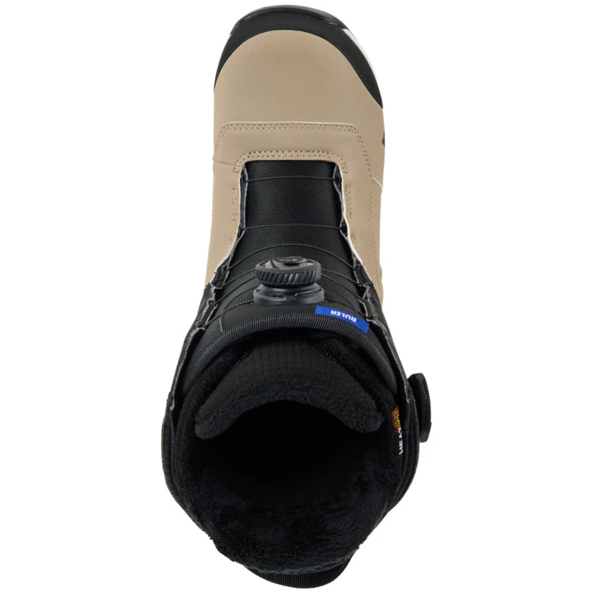 Burton Men's Ruler BOA® Snowboard Boots - Black/Summit Taupe Black/Summit Taupe 8.5 Mens Snowboard Boa Boots 6 to 15 US Mens size