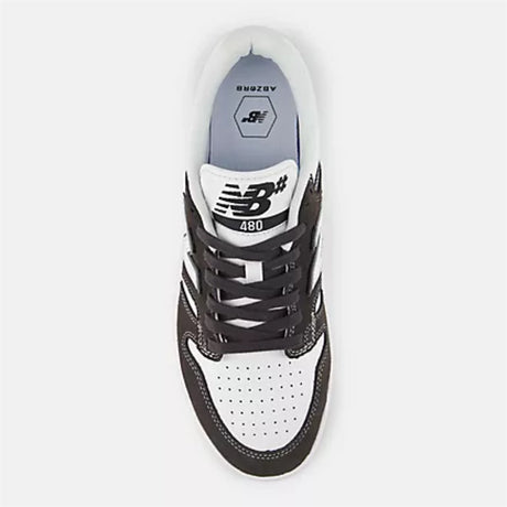New Balance New Balance Men's NB Numeric 480 Shoes - Black Cement with White Multi 8 Mens Skate Shoes 6 to 18