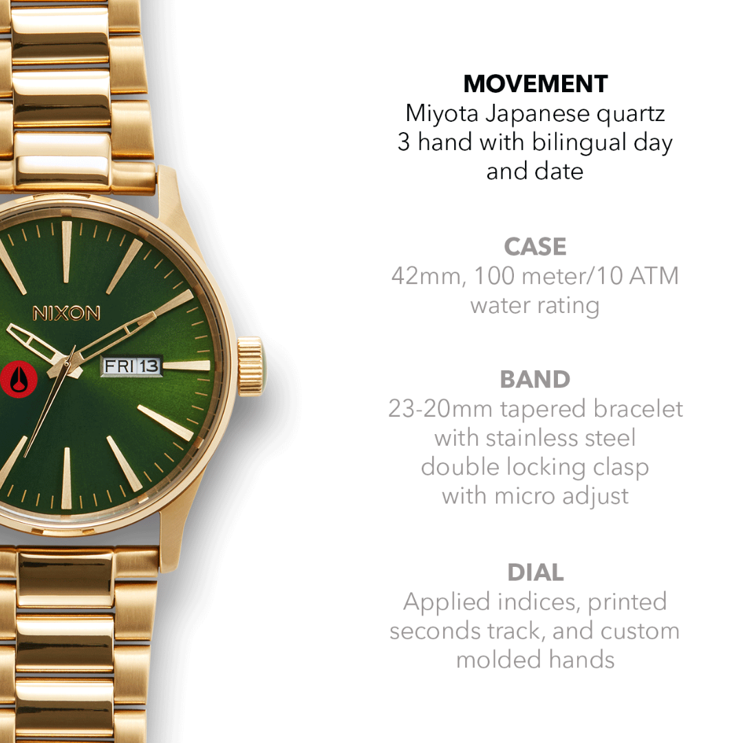 Nixon Sentry SS Mens Metal Bands Watches