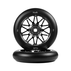 North Scooters North Club Wheels - 24mm - G4 Matte Black / Black PU 110 x 24mm Scooter Wheels
