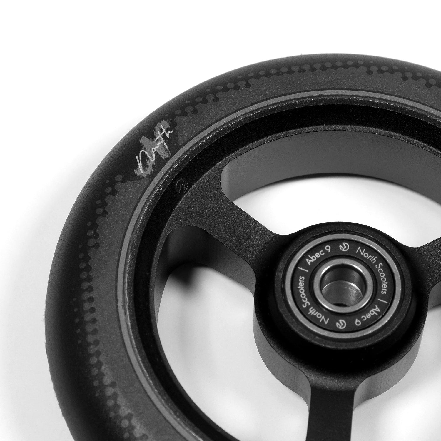 North Scooters North Index Wheels 24mm - G8 Wine Red / White PU 110 x 24mm Scooter Wheels