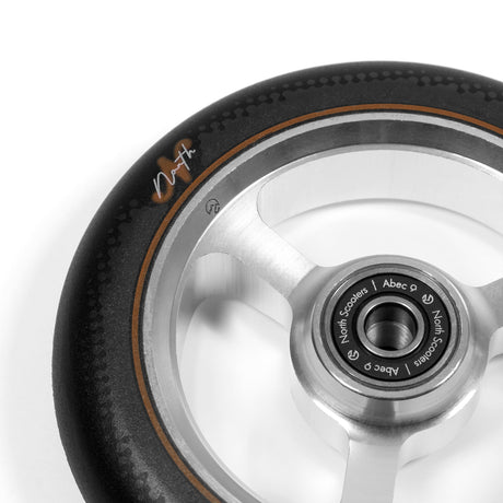 North Scooters North Index Wheels 24mm - G8 Wine Red / White PU 110 x 24mm Scooter Wheels