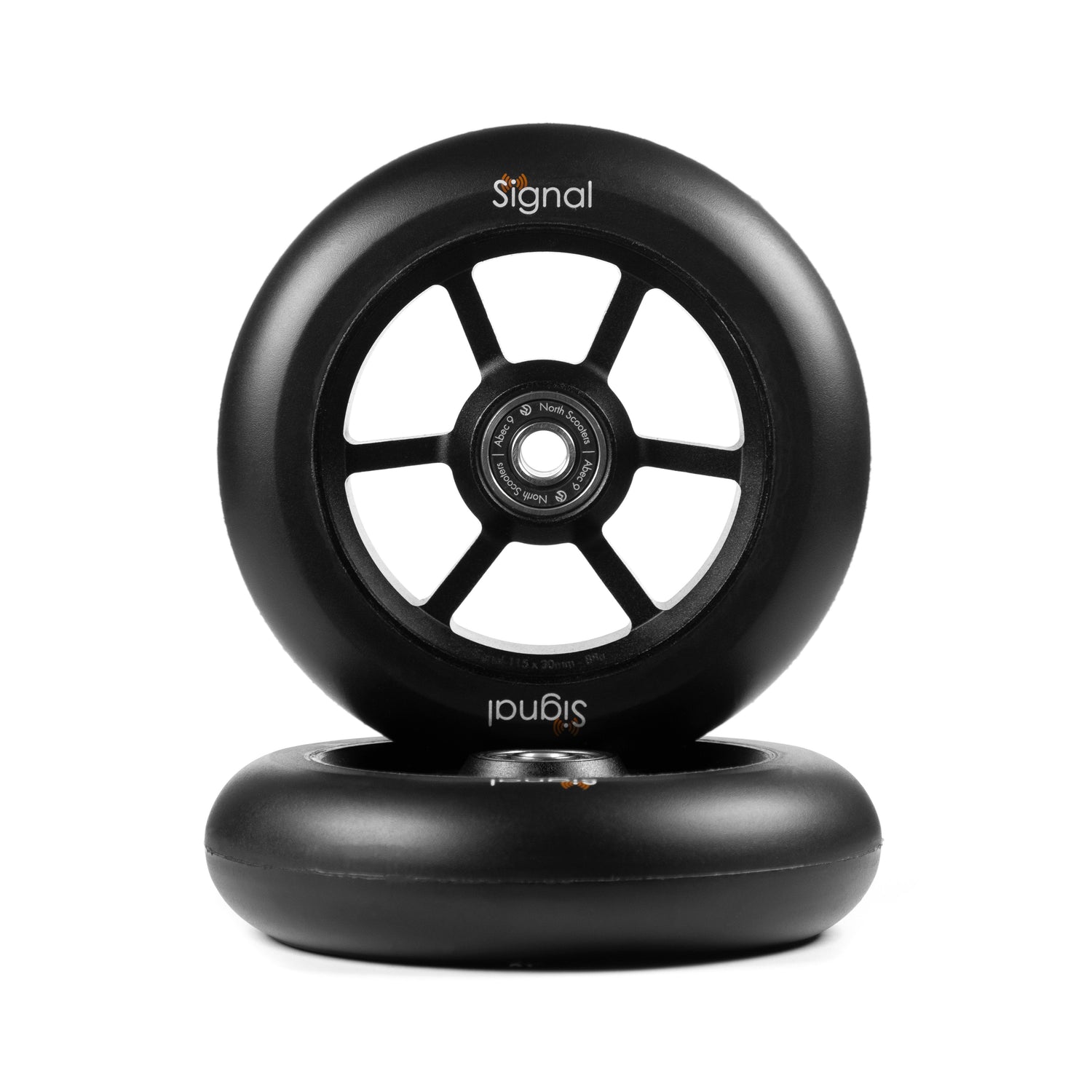 North Scooters North Signal Wheels V3 - 30mm - G7 Matte Black / Black PU 115 x 30mm Scooter Wheels