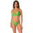 Maaji Paradiso Long Line Triangle Bikini Top - Green Mojito Green S Womens Bikini Tops