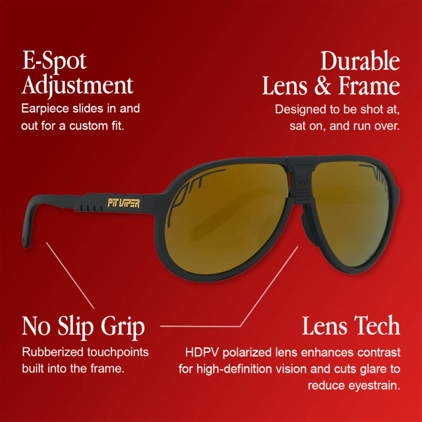 Pit Viper Pit Viper The Exec - Gold Womens Sunglasses Lifestyle