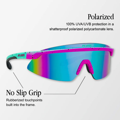 Pit Viper Pit Viper The Exec - HDPV Polarized Rainbow Womens Sunglasses Lifestyle