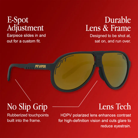 Pit Viper Pit Viper The Exec - Z87 + HDPV Polarized Smoke Womens Sunglasses Lifestyle
