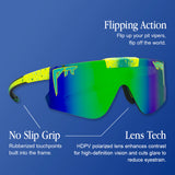 Pit Viper Pit Viper The Exec Flip-Offs - Polarized Rainbow Mens Sunglasses Polarized