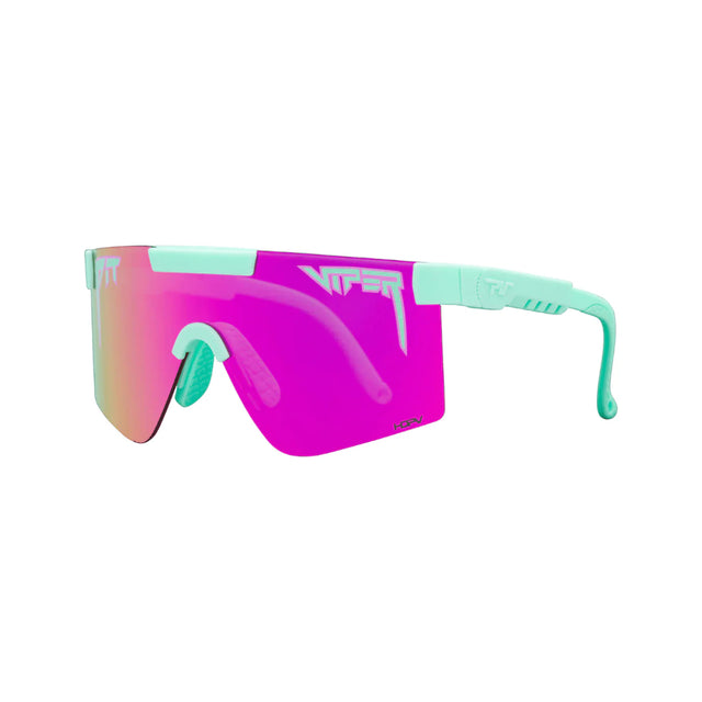 Pit Viper Pit Viper The Oral Exam Original Regular 2.0 Turquoise / Pink Mirror Polarized Mens Sunglasses Sport