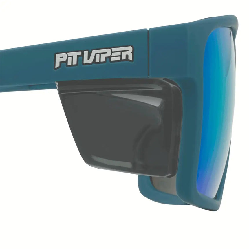 Pit Viper Pit Viper The Spackler Revlock – HDPV Polarized Blue-Green Womens Sunglasses Lifestyle
