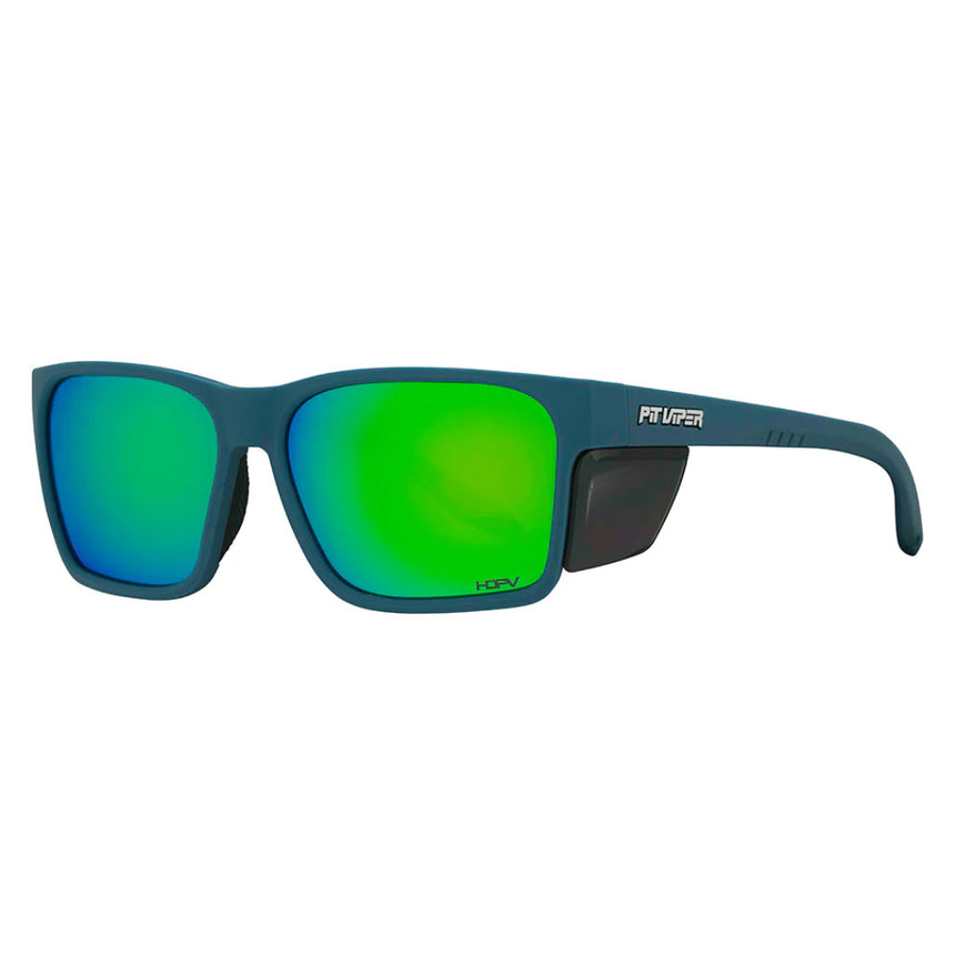 Pit Viper Pit Viper The Spackler Revlock – HDPV Polarized Blue-Green Womens Sunglasses Lifestyle
