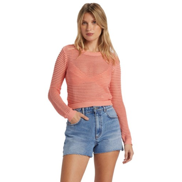 Billabong Billabong Women's Nova Sweater Peach Out S Womens Sweaters