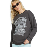 Billabong Billabong Women's Palm Classics Crew Off Black S Womens Pull Over Hoodies