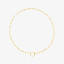 Pura Vida Pura Vida Harper Round Charm Chn Choker Gold OS Jewelry