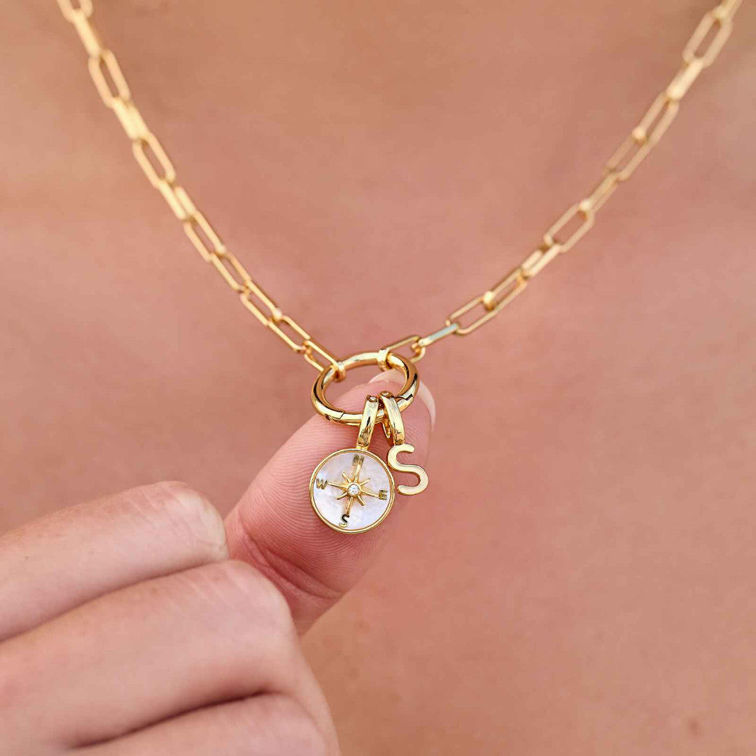 Pura Vida Harper Round Charm Chn Choker