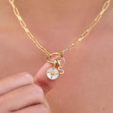 Pura Vida Harper Round Charm Chn Choker