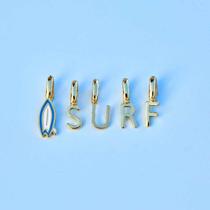 Pura Vida Harper Surfboard Charm