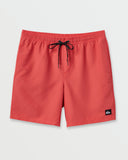 Quiksilver Quiksilver Men's Everyday Solid Volley 17" Marine Blue S Mens Elastic Swim Trunks
